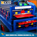 Double layer corrugated color steel roll forming machine / double sheet roof roll forming amchine